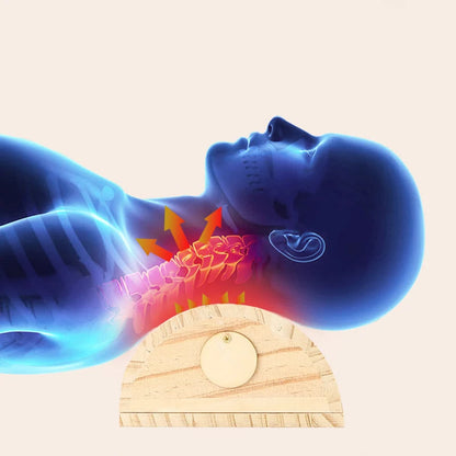 Wooden Moxibustion Pillow Cervical Pillows Neck Waist Warm Massage Moxa Stick Burner Body Relax Joint Pain Relief Health Care