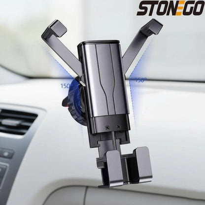 Hands Free Car Mount Phone Holder for Automobile Vehicle Adjustable Universal Car Phone Holder Compatible with Most Smartphones