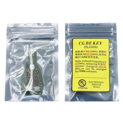 CGDI MB CG BE Key 315MHZ/433MHZ for Mercedes Benz Work with CGDI MB Programmer Support All FBS3 and Automatic Recovery