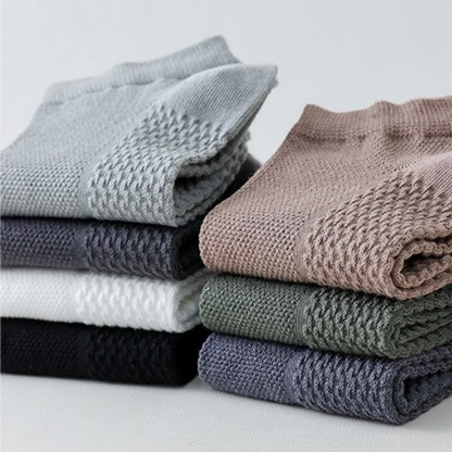 1/4/7 Pairs Men's Mesh Breathable Ankle Socks & Crew Socks - Lightweight Cotton Low Cut No Show Socks for Sports, Spring Summer
