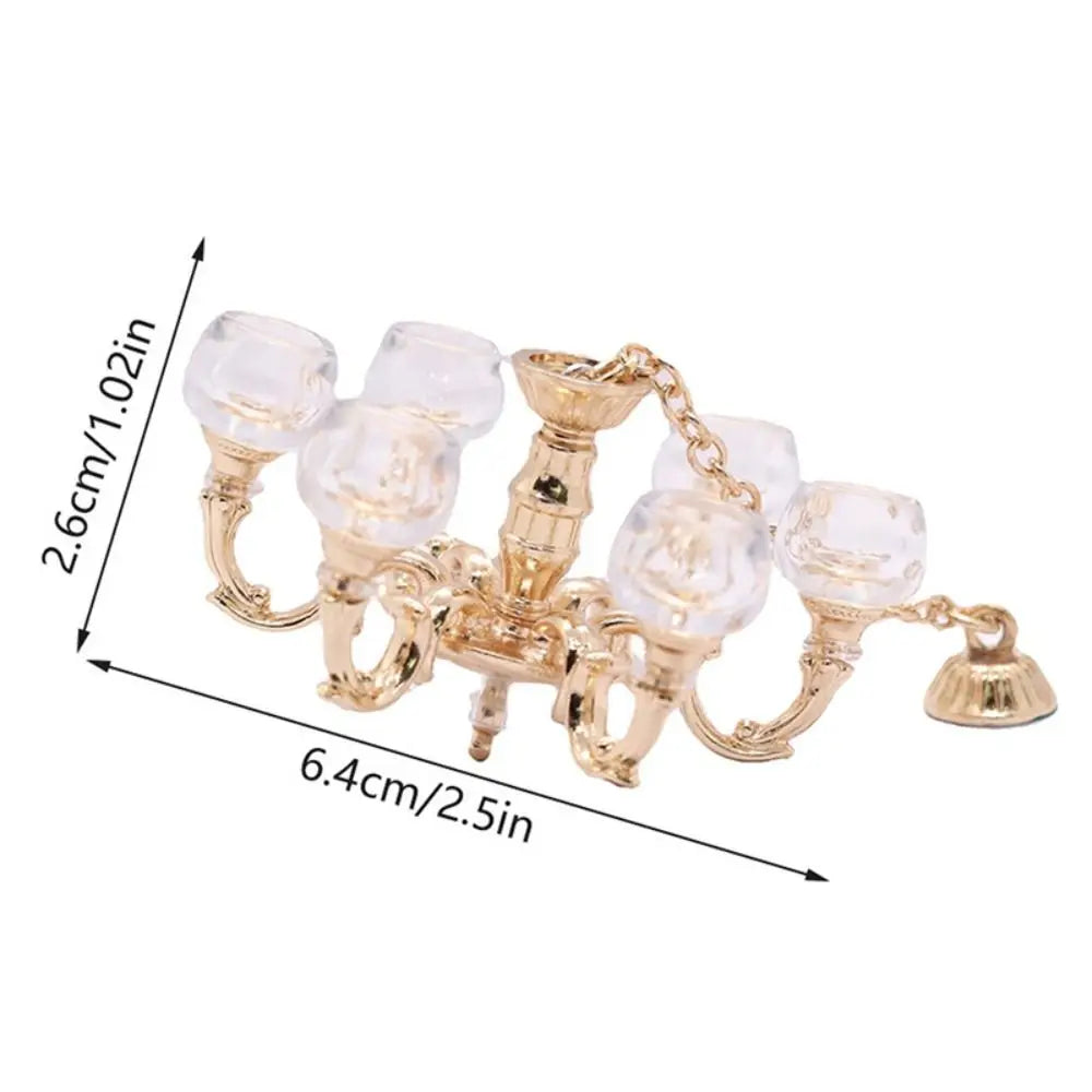 1:12 Scale Dollhouse Miniature Desk Lamp LED Lamp Wall Light Lamp CeilingLamp Doll Decor Toy Doll House Decoration Accessories