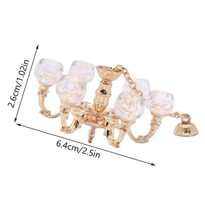 1:12 Scale Dollhouse Miniature Desk Lamp LED Lamp Wall Light Lamp CeilingLamp Doll Decor Toy Doll House Decoration Accessories