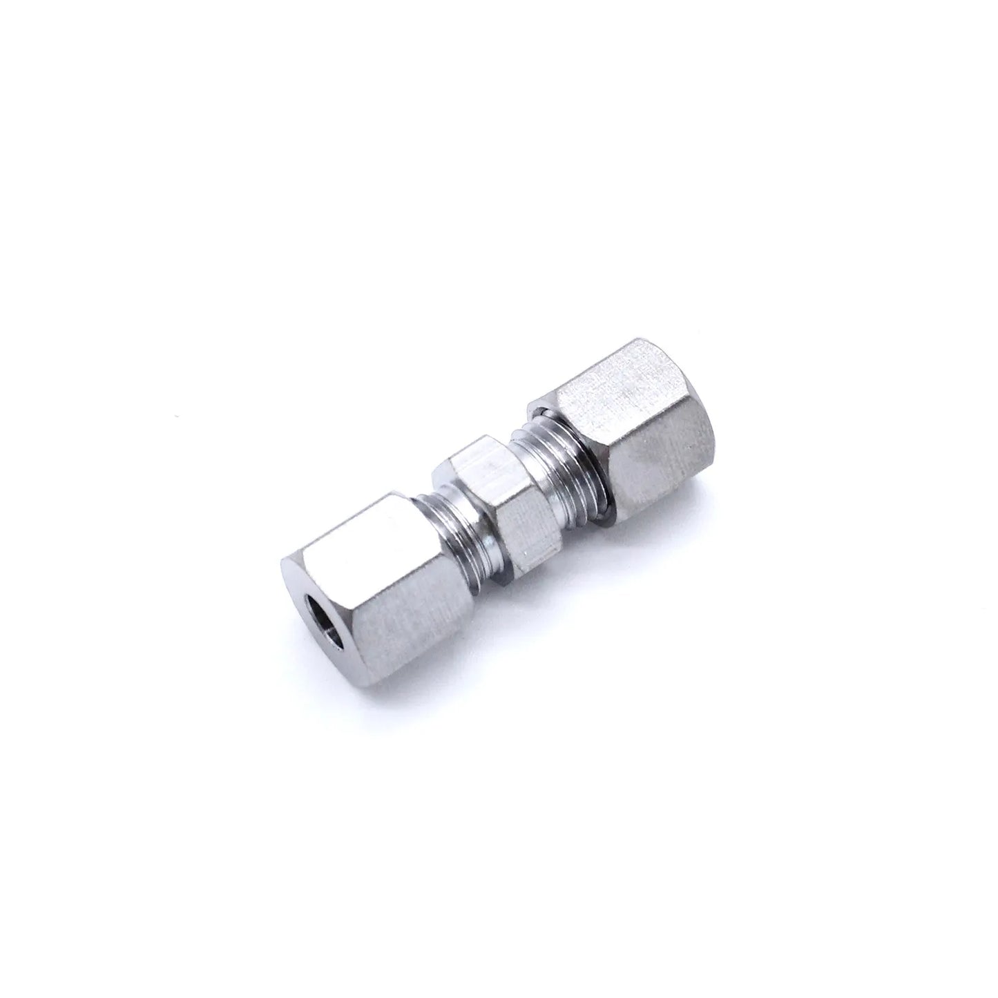 10pcs Brake Line Union Fittings Straight Reducer Compression Kits Connector 3/16" OD Hydraulic Brake Lines Pipe Car Parts