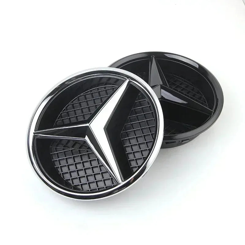 For Mercedes Benz 3D Car Grill Emblem Star Badge Front Grill Logo W204 W205 W213 X253 A B C E S CLA GLB GLC GLE GLS Accessories1