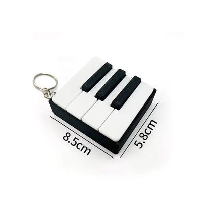 Piano Key Cap Clicker Anti-stress Keyboard Fidget Keychains Keycap Fidget Clicker Stress Releasing Accessories Bag Charms