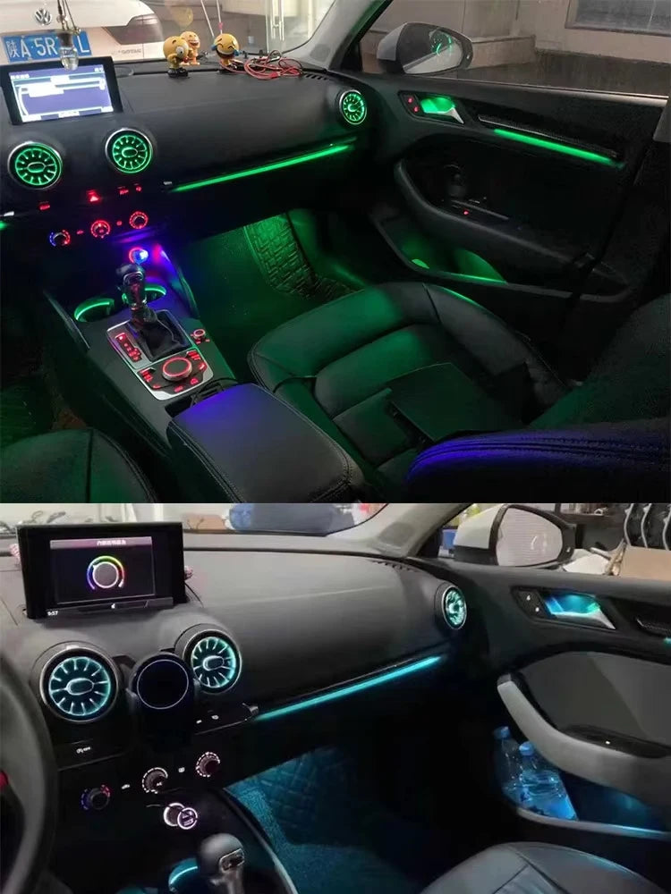 25 in 1 Symphony Ambient Lighting Car Kit For Audi A3 8Y 8V S3 RS3 2013-2020 Dashboard Door Air Vent Decoration Atmosphere Lamp