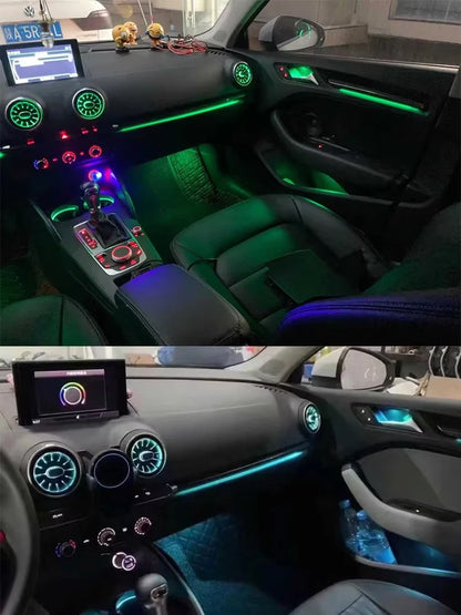 25 in 1 Symphony Ambient Lighting Car Kit For Audi A3 8Y 8V S3 RS3 2013-2020 Dashboard Door Air Vent Decoration Atmosphere Lamp