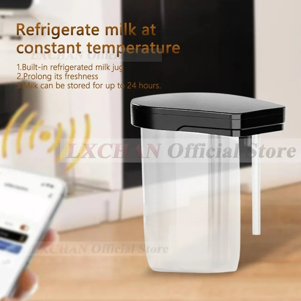 LX AC-T6 Fully Automatic Coffee Maker 11 Type Fancy Coffee Electronic Refrigerated Milk Tank Latte Espresso Coffee Machine