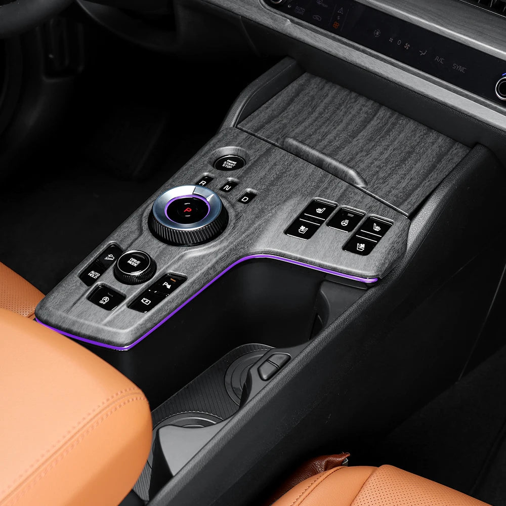 Car Center Control Panel For Tuning Kia Sportage NQ5 2022 2023 Left Hand Drive Gear Shift Cover Central Decal Protection