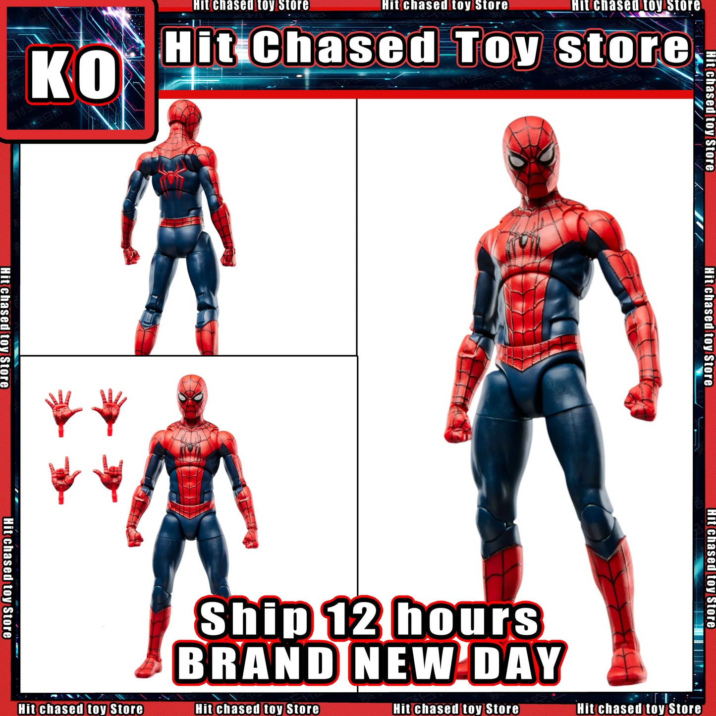 Hot New KO Marvel Legends Series Spider-Man Action Figure Brand New Day Figurine model 6 inch Garfield Spider-Man gifts toys