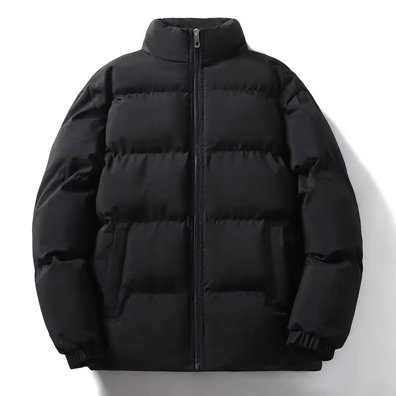 Winter Thermal Thick Unisex Jackets Fashion Warm Snow Couples Coat Parkas Loose Oversized Puffer Coat Outwear Apricot Blue Parka
