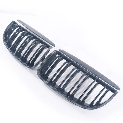 Carbon Fiber Chrome M Color Chrome Gloss Matte Black Grille Kidney Grill For BMW 3 Series E90 E91 Pre-Facelift 2005-2008 320 330