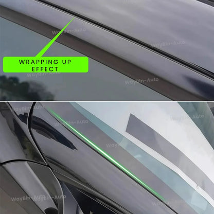 Hidden Roof Vinyl Wrap For Tesla Model 3 Highland 2024 Strip Film Trim Cover Black Y Juniper Floating Roof Sticker Accessories