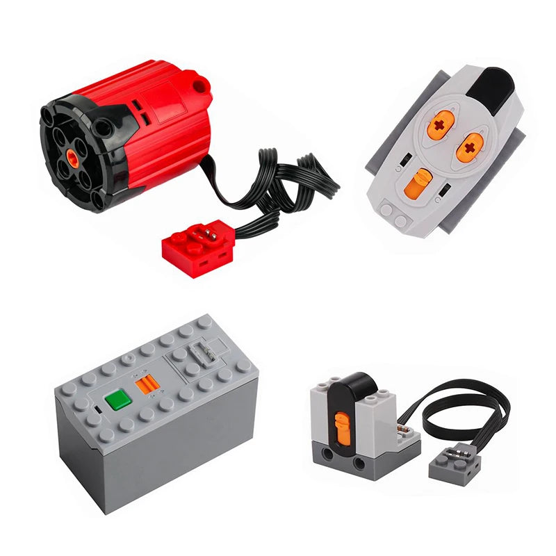 8882 XL Motor Red PLus Building Blocks MOC Technology Parts Power Functions Power Motor for Logoeds DIY Car Truck Power Up