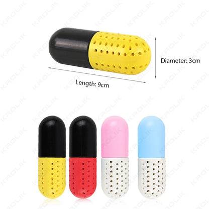 4/2pcs Deodorizer Shoe Closet Steriliser Eliminator Drawer Air Purifying Smell Remover Capsule Shape Moisture Absorber Dryer Bal
