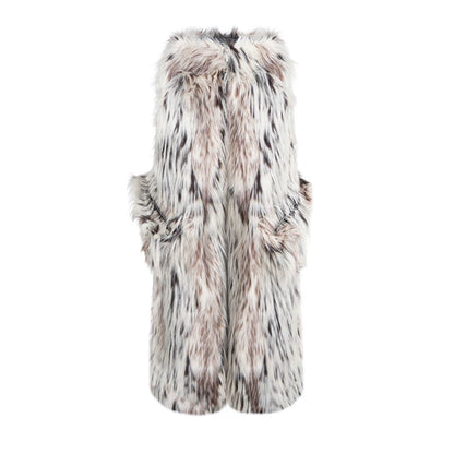 MWJQ Leopard Print Design Imitation Fur Clothing Male High Street Lapel Autumn Winter New Short Loose Men's Fashion Coat 010073