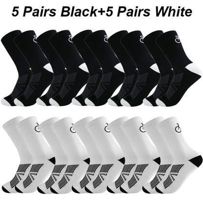 10 Pais High Quality Profession Team Men Women Cycling Socks Bike Socks Breathable Bicycle Socks Outdoor Sportswear Racing Socks