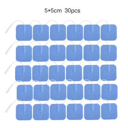 5*5cm 2mm Plug Tens Electrodes Pads Accessories Non-woven Fabric Self  Adhesive Replacement Patch for Electric Massager