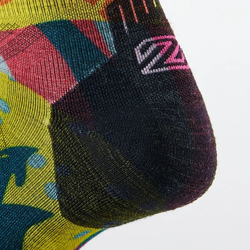 1/3 Pair ZEALWOOD Merino Wool Running Socks Men's Women's Outdoor Trekking Hiking Cushion Sports Socks Compression Breathable