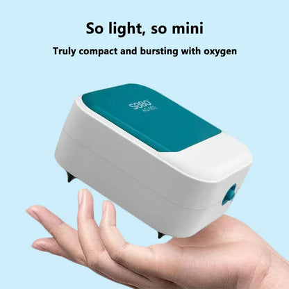 SOBO Aquarium Oxygen Air Pump Fish Tank Adjustable Air Volume High Power Oxygenator Air Compressor Aerator 220v