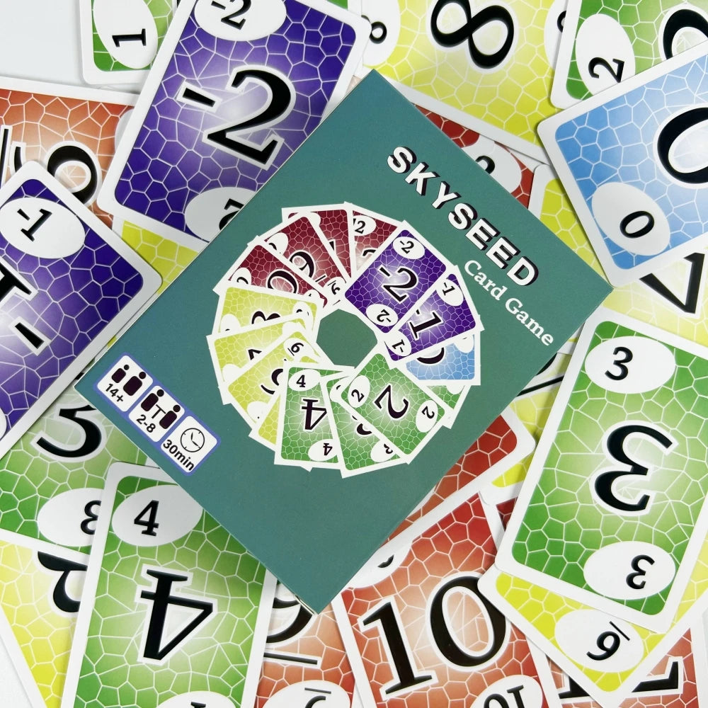 Skyseed Card Game 150 Playing Cards Board Game Deck Fun Exploration Action Edition Christmas and Halloween Gifts
