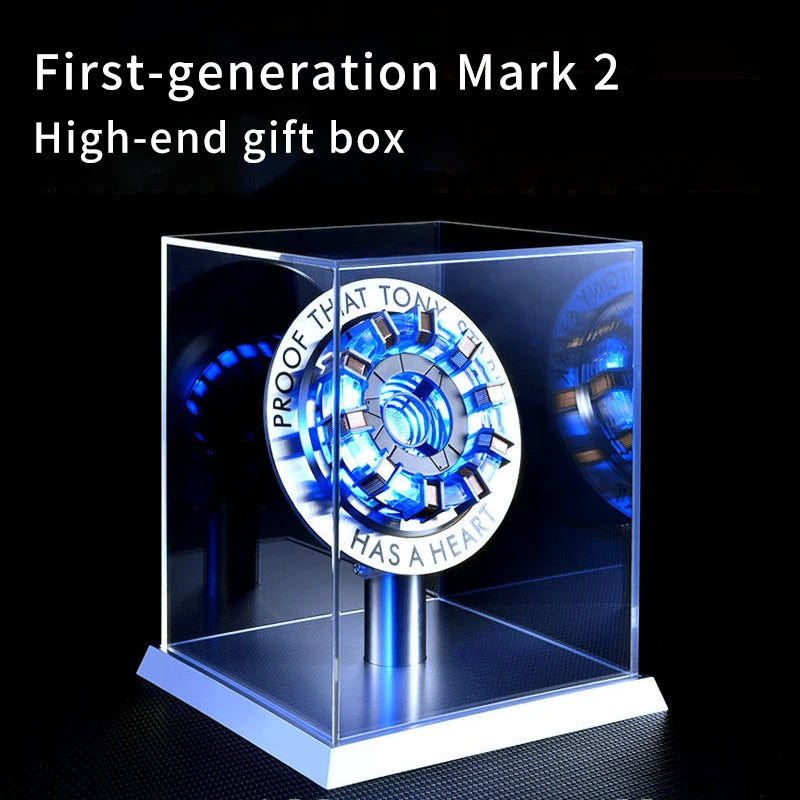 New Sale:  Man Mk1 and Mk2 Arc Reactors Tony Stark's Heart of Mark Armor Avengers Figures with LED Lights 1:1 Chest lamp toy edc