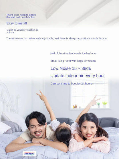 220V Fresh Air Ventilator for Improved Indoor Air Quality, Providing Ventilation and Air Purification with CBW