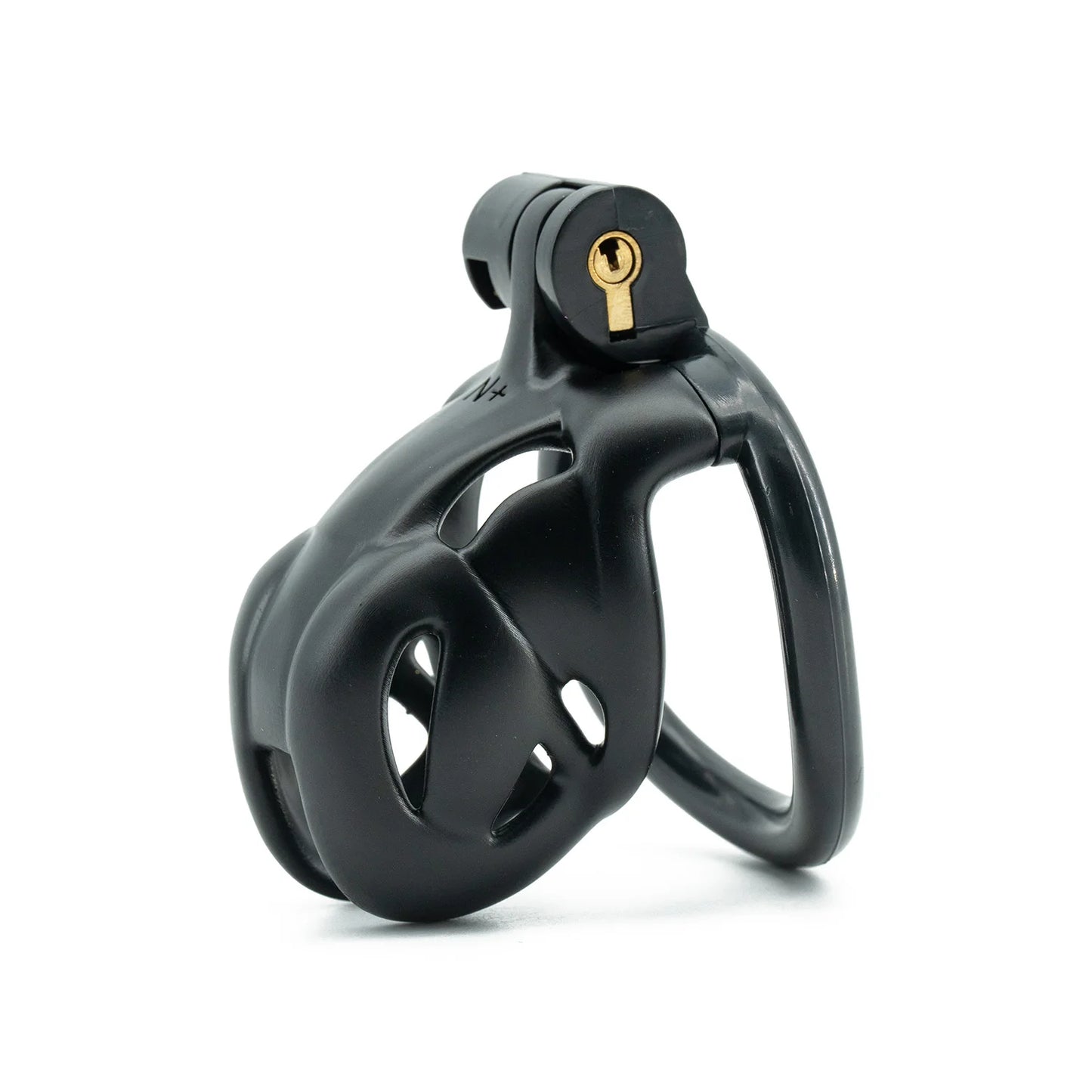 Black Curved Ring Cuckold Male Chastity Device Long Plastic Cock Cage Penis Lock Sex Toys for Men