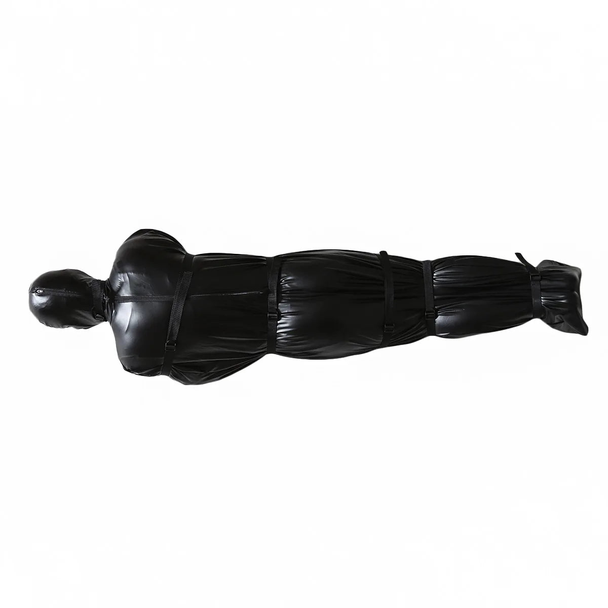 Zip Full Body Bondage Mummy Sack Sleeping Bag Erotic Costume BDSM Detachable Hood Mask Restraint Slave Sex Toys for Women Men