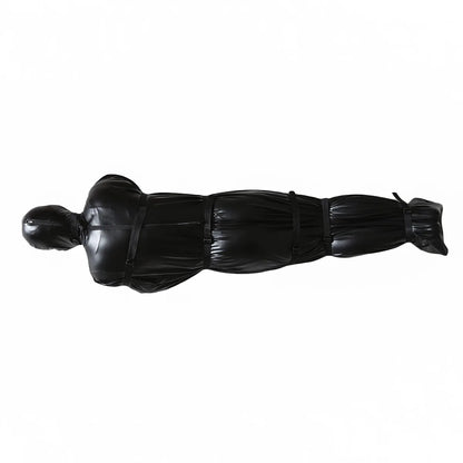 Zip Full Body Bondage Mummy Sack Sleeping Bag Erotic Costume BDSM Detachable Hood Mask Restraint Slave Sex Toys for Women Men