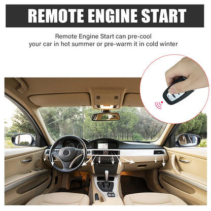 Car Start Stop Keyless Entry System Universal One-button Start Push Systems Smartphone Control Remote Start Kit