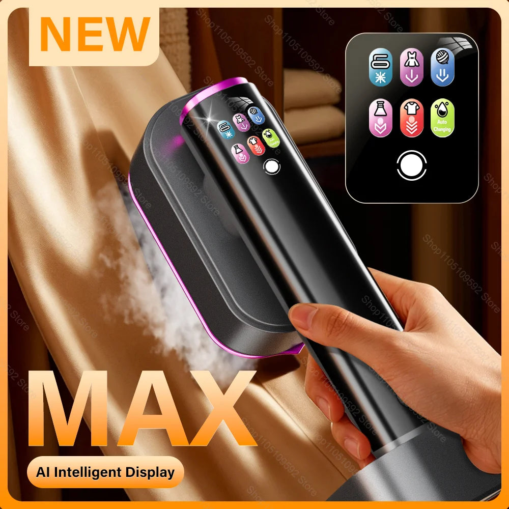 Steam Iron Mini Portable Steamer Iron Handheld machine Folding Garment Hanging Clothes Ironing Wet Dry Ironing Machine Home Iron