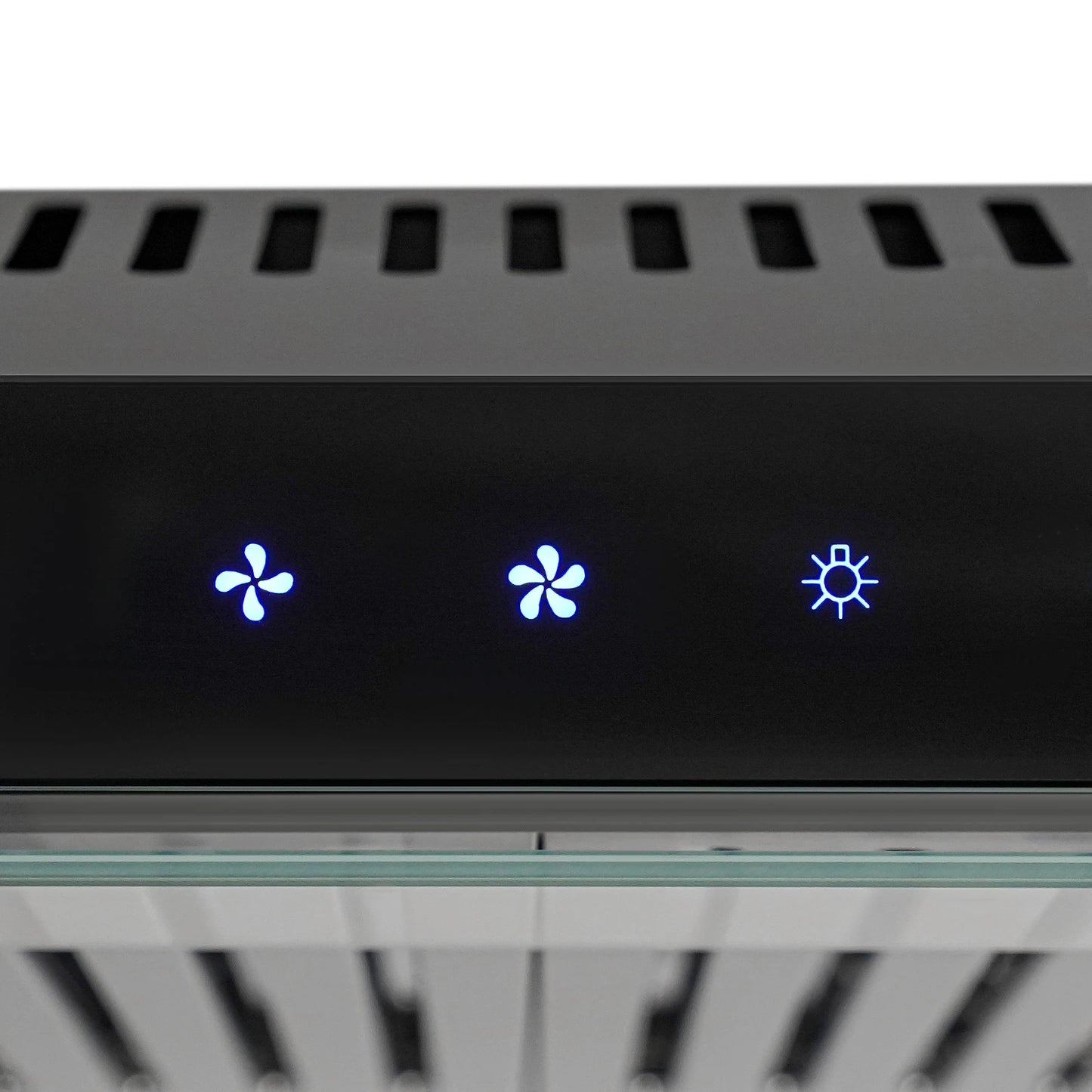 Under Cabinet Range Hood Wall Mount Dual Motor Kitchen Vent Hood Durable Stainless Steel And Acrylic Construction High Temperature Baking Paint Smart Touch Gesture Control Powerful 900CFM Suction Low Noise Kitchen Exhaust Fan