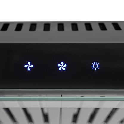 Under Cabinet Range Hood Wall Mount Dual Motor Kitchen Vent Hood Durable Stainless Steel And Acrylic Construction High Temperature Baking Paint Smart Touch Gesture Control Powerful 900CFM Suction Low Noise Kitchen Exhaust Fan
