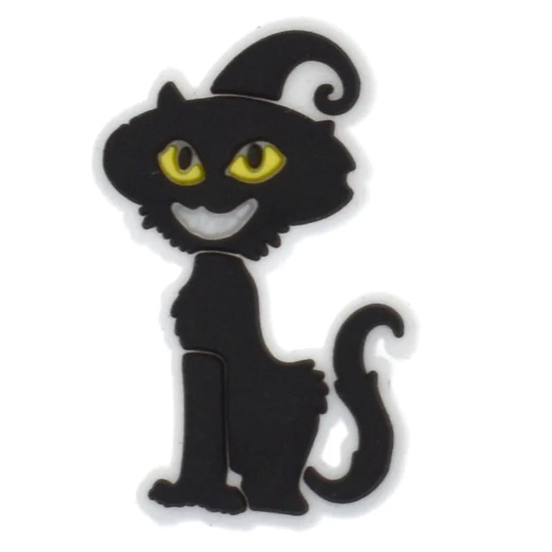 1-100pcs Halloween Ghost Mom PVC Shoes Charm Alligator Charm Accessories Fit Bracelet Wristband Kids Girl Boys love party gifts