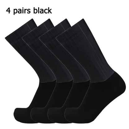 4 Pairs/Set Anti Slip Silicone Summer Socks Mixed Color Cycling Socks for Men and Women Cycling Sports Running Socks