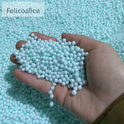 250g 4-6mm No Bleeding Foam Beads Slime Supplies Balls Tiny Snow Charms Filler Addition for Slime Mud Particles Accessories