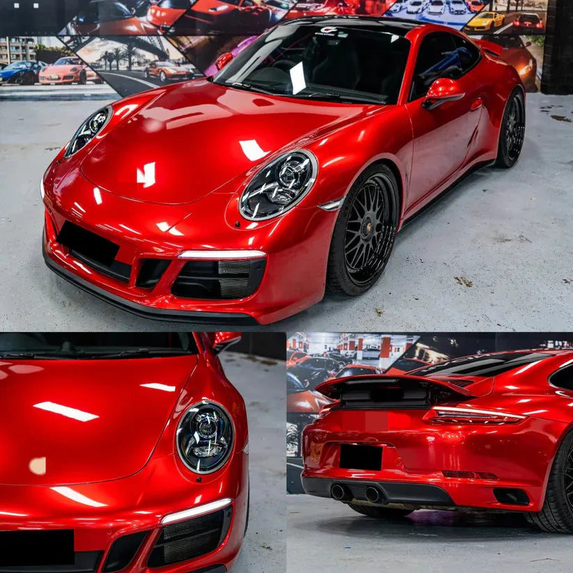 Premium Glossy Candy Vinyl Wrap Film Self Adhesive Waterproof Decal with Air Release Bubble Car Wrapping Stickers