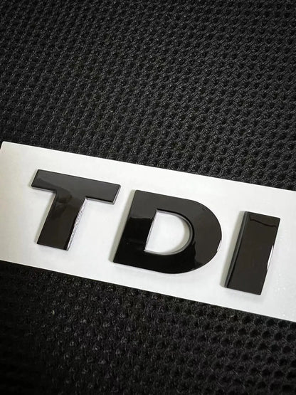 1Pcs 3D ABS TSI TDI Car Side Rear Trunk Emblem Badge Sticker Decals Car Accessories Decorations Emblem