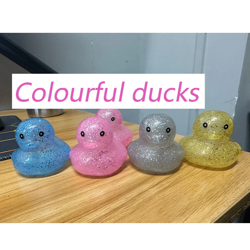 10-100pcs Colourful Rubber Ducks, Toys Squeaky Rubber Ducks Cute Float Duckies for  Birthday Party Favors Class Prizes Car Decor