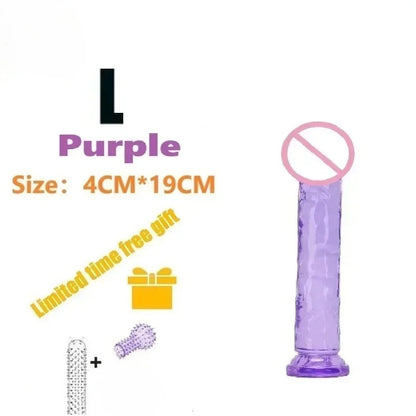 Dildos Sex Toys Dick Cheap Soft Female Vagina Clitoris Anal Masturbators Penis with Suction Cup 5 Colors Consolador Dildo Gode