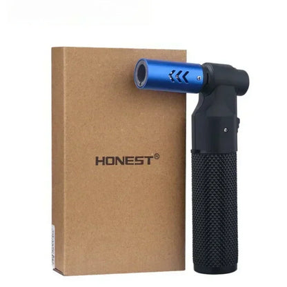 HONEST Windproof Spray Gun Strong Blue Fire Butane Gas Torch Lighter Outdoor BBQ Kitchen Jewelry Welding Cigar Lighters Smoking