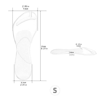 Silicone Sandals Cushions Nonslip Arch Support Soft Pads for Comfortable Shoes Inserts Shopping Walking