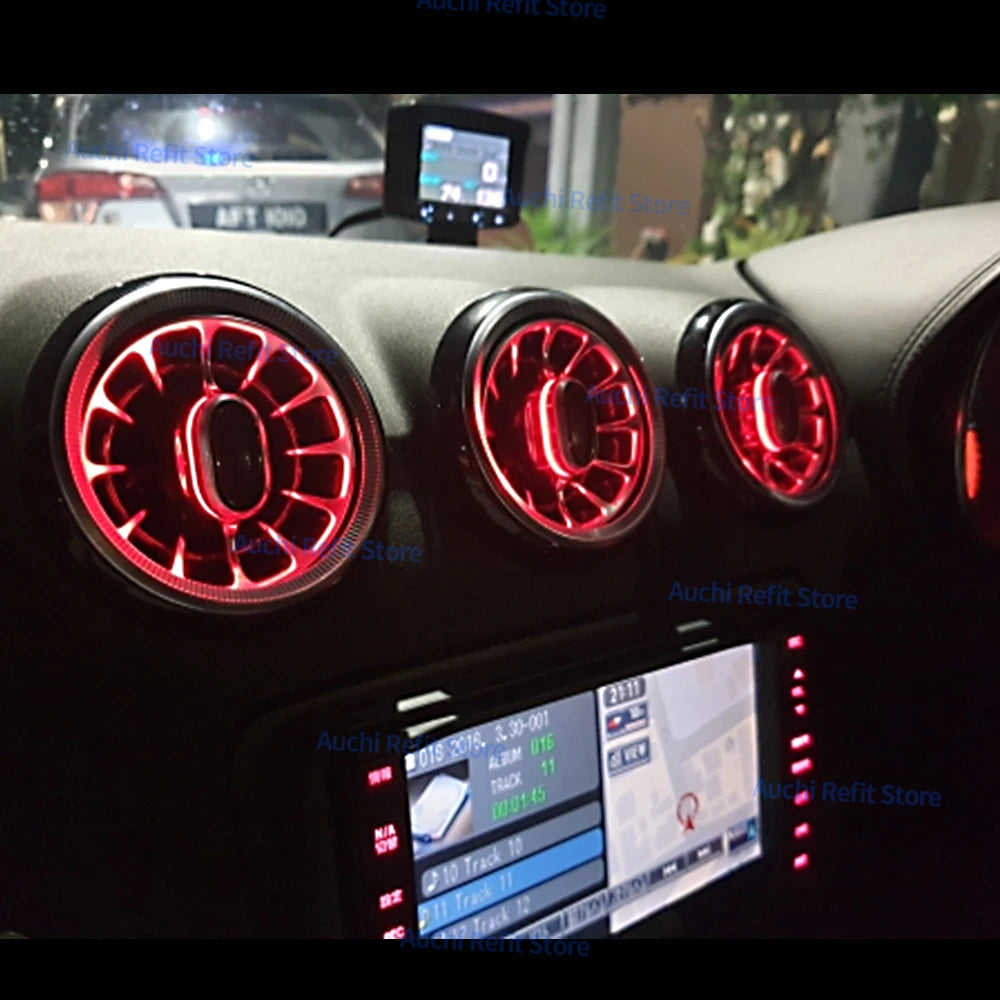 256 Colours LED Air Vents For Audi TT 2007-2014 APP Control Car AC Conditioner Turbo Outlet Decoration Lamp Ambient light Refit