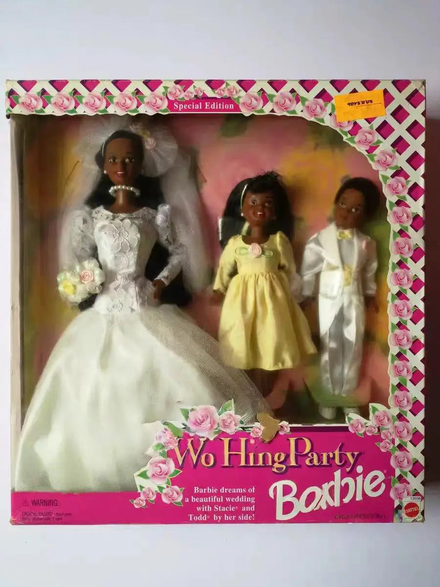 Barbie Elvis And Priscilla 2008 Wedding Doll Set Pink Label Collector Edition Collectible Figurine For Adult Collection