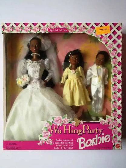 Barbie Elvis And Priscilla 2008 Wedding Doll Set Pink Label Collector Edition Collectible Figurine For Adult Collection