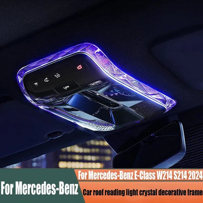 For Mercedes-Benz E-Class W214 S214 2024 car roof reading light transparent decorative frame car interior modification parts