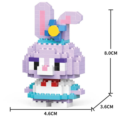 Cartoon Anime Hello Kitty Panda Refrigerator Magnet Blocks Kuromi My Melody Cinnamoroll Building Blocks Toy Kids Birthday Gift
