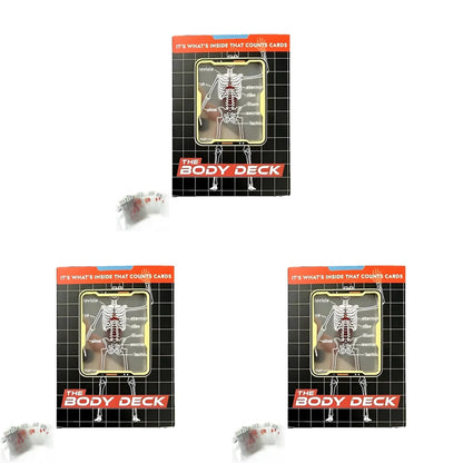 The Body Deck Skeleton Playing Cards Multifunctional Transparent Anatomy Poker Cards Skeletons X-Ray Designs Educational Gift