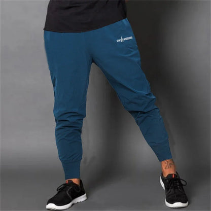 Gym Fitness Running Sport Trousers Men's Casual Bodybuilding Training Bottoms Summer Ultra-thin Breathable Quick-drying Pants